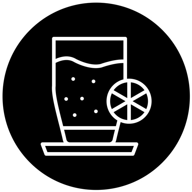 Diseño vectorial Estilo del icono de la bebida