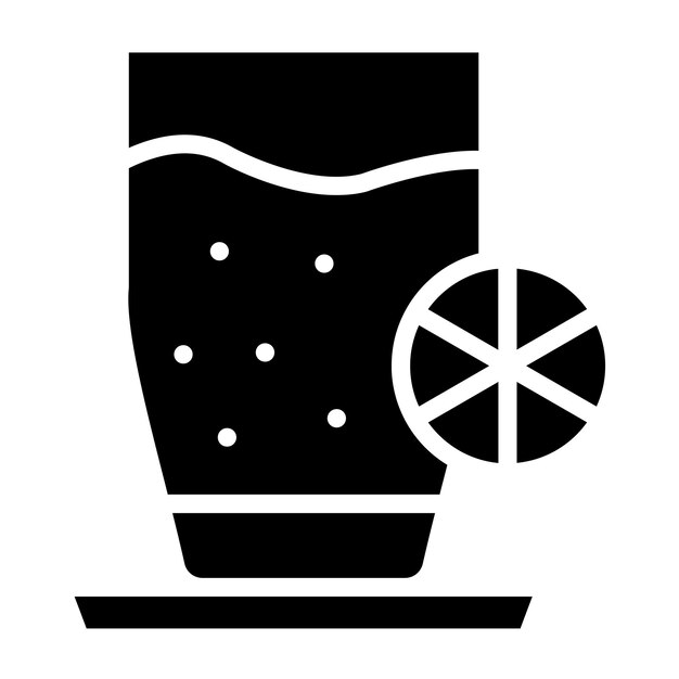 Diseño vectorial Estilo del icono de la bebida