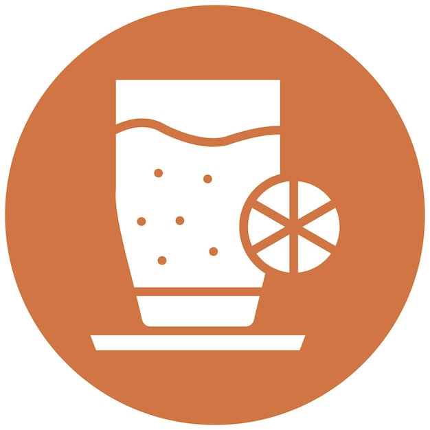 Diseño vectorial Estilo del icono de la bebida
