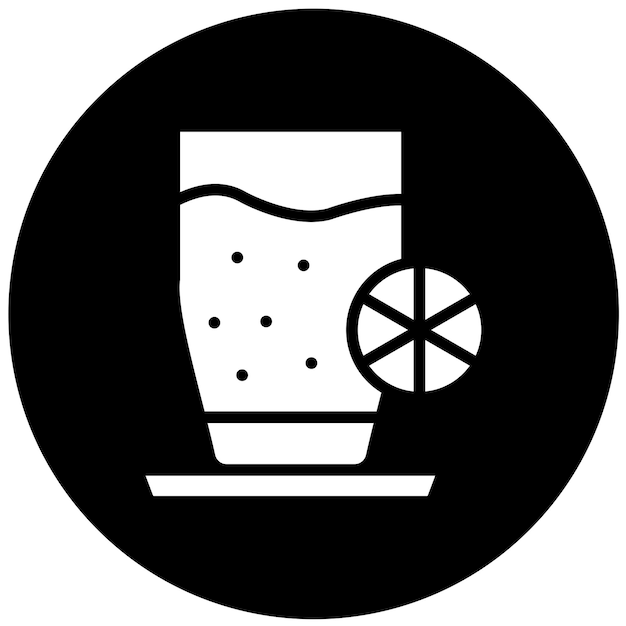 Diseño vectorial Estilo del icono de la bebida