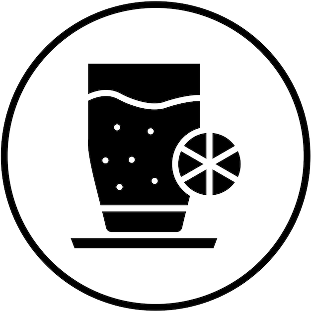 Diseño vectorial Estilo del icono de la bebida