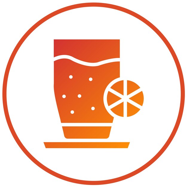Diseño vectorial Estilo del icono de la bebida