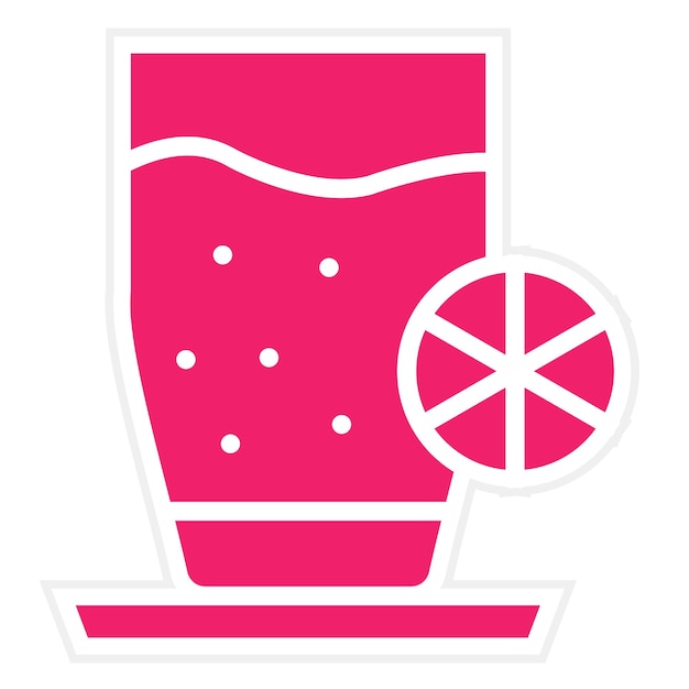 Diseño vectorial Estilo del icono de la bebida