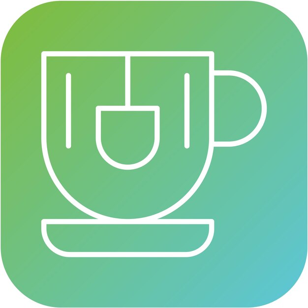 Diseño vectorial Estilo del icono de la bebida