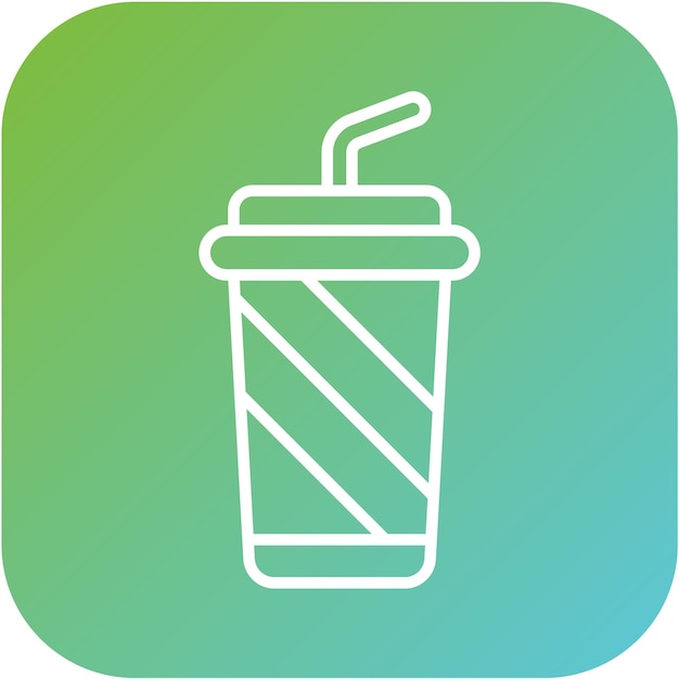 Diseño vectorial Estilo del icono de la bebida