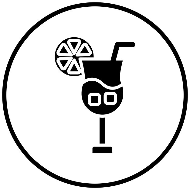 Diseño vectorial Estilo del icono de la bebida