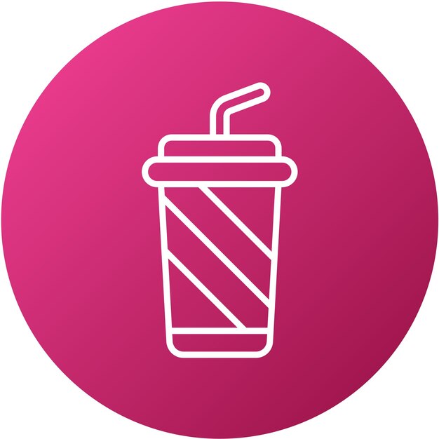 Diseño vectorial Estilo del icono de la bebida