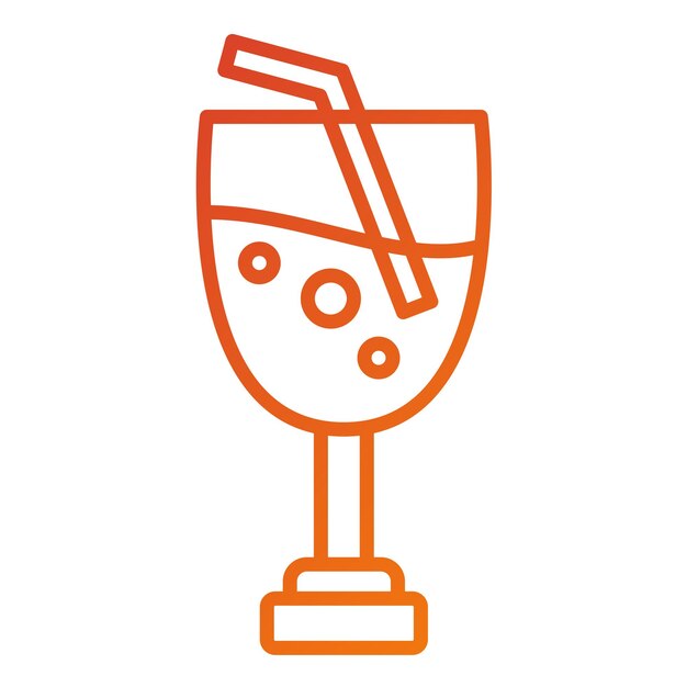 Diseño vectorial Estilo del icono de la bebida