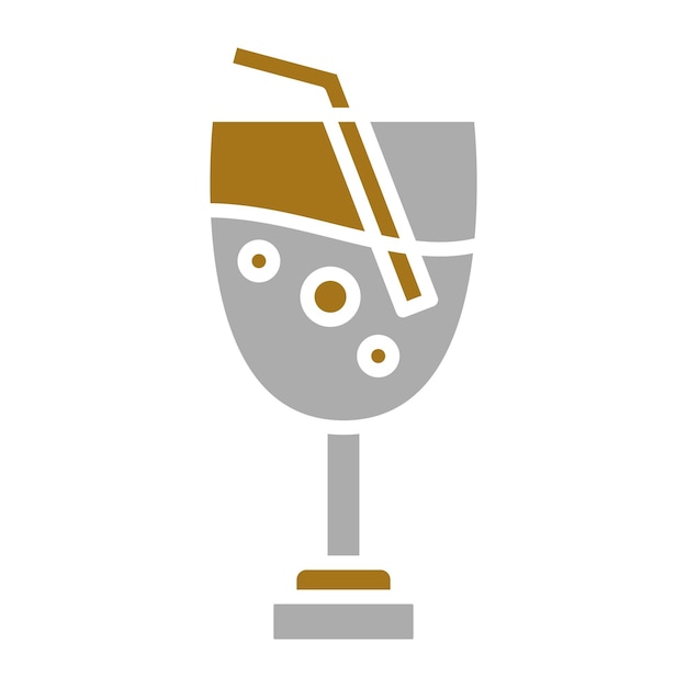 Diseño vectorial Estilo del icono de la bebida