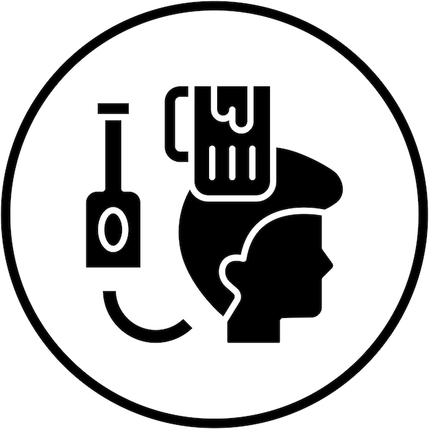 Diseño vectorial Estilo del icono de bebida