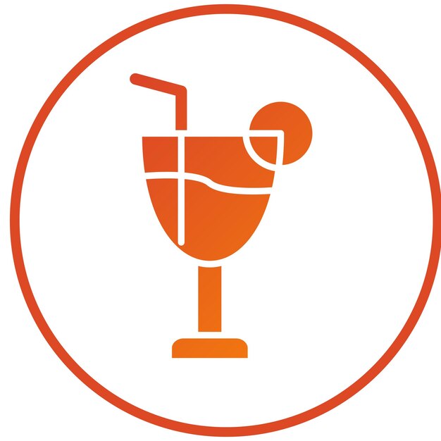 Diseño vectorial de estilo de icono de bebida