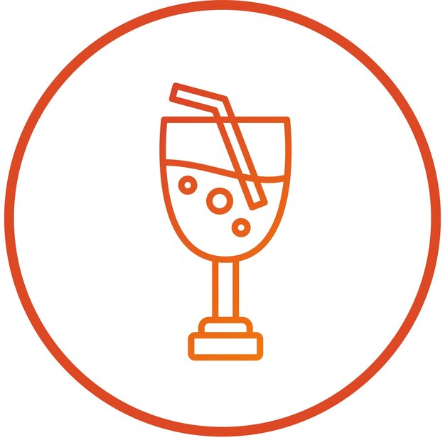 Diseño vectorial Estilo del icono de la bebida
