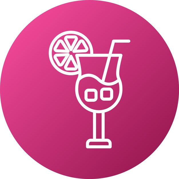 Diseño vectorial Estilo del icono de la bebida