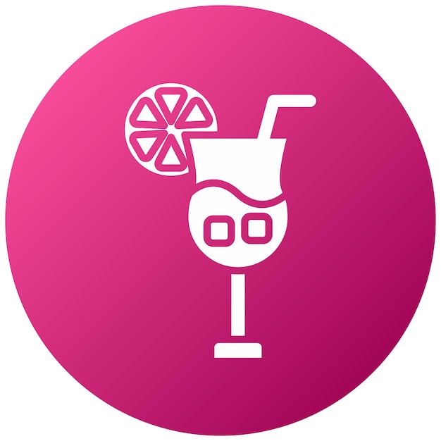 Diseño vectorial Estilo del icono de la bebida