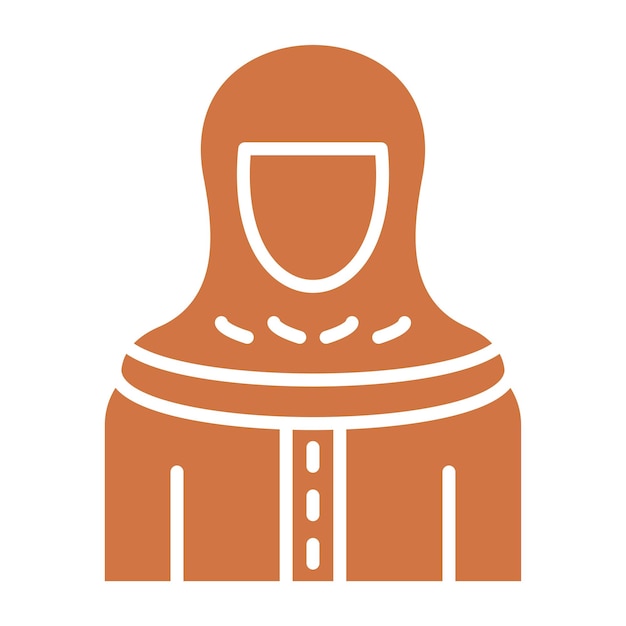 Diseño vectorial Estilo de icono beduino femenino