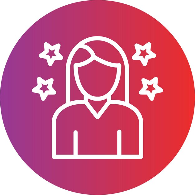 Diseño vectorial de estilo de icono de belleza