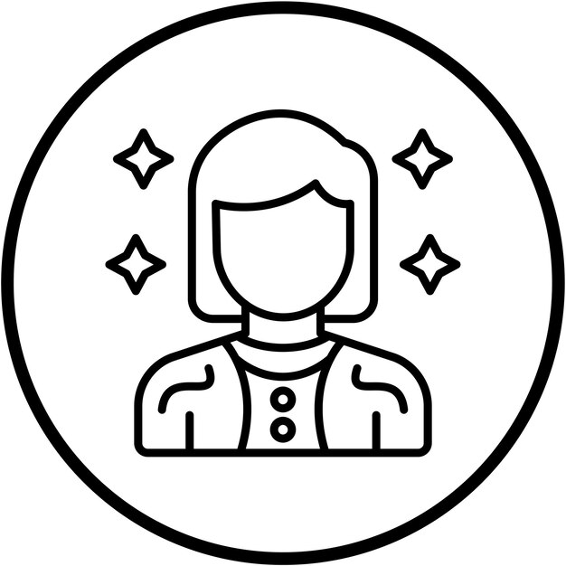 Diseño vectorial de estilo de icono de belleza