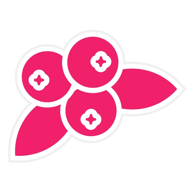 Diseño vectorial del estilo del icono Berry Bliss