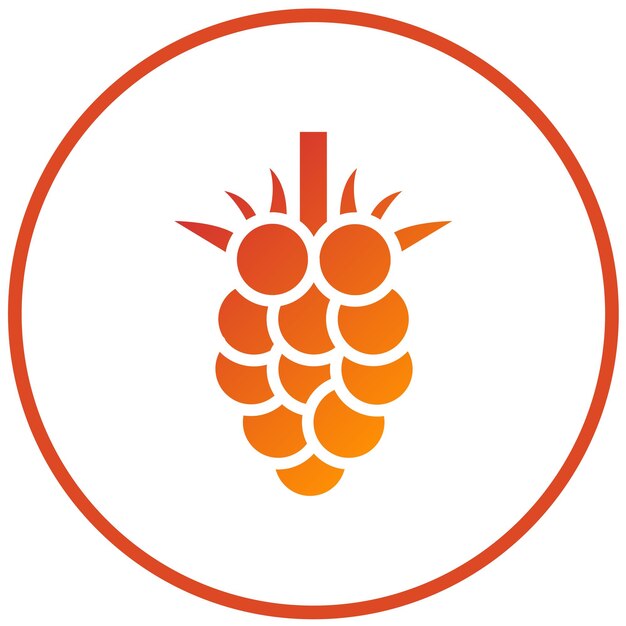 Diseño vectorial Estilo del icono de Berry Burst