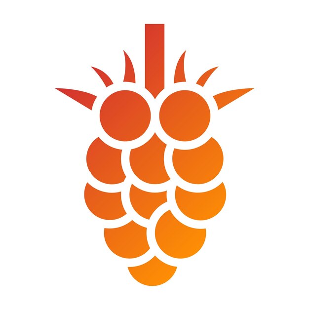Diseño vectorial Estilo del icono de Berry Burst