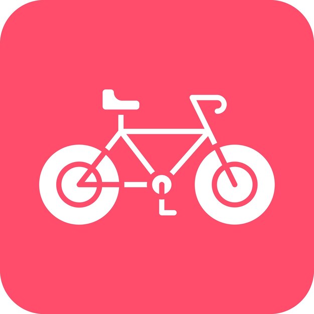 Vector diseño vectorial del estilo del icono de la bicicleta