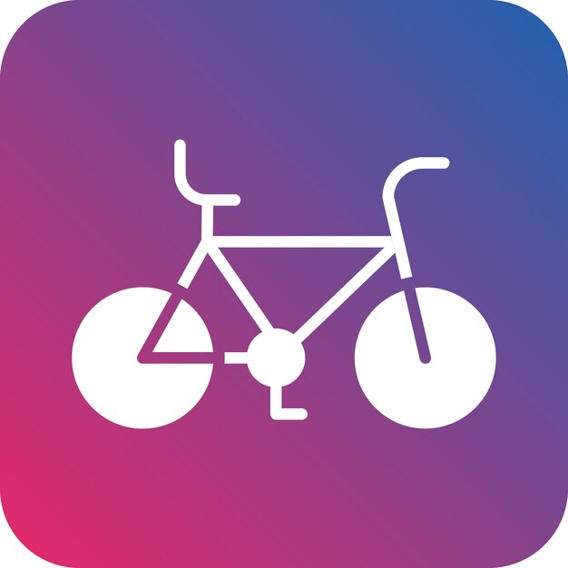 Vector diseño vectorial del estilo del icono de la bicicleta