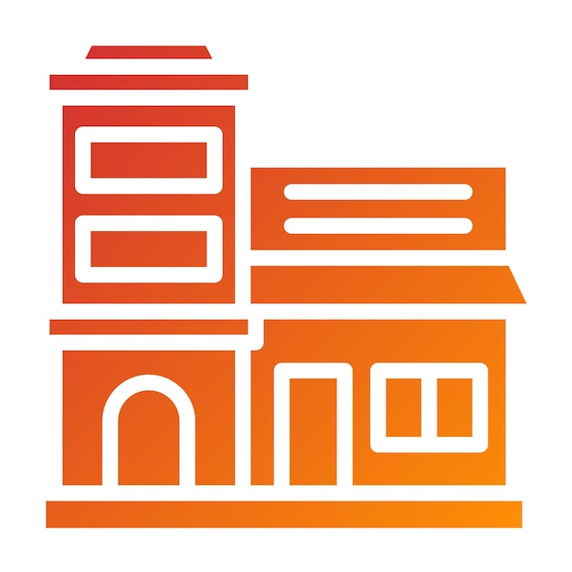 Diseño vectorial Estilo de icono de bienes raíces