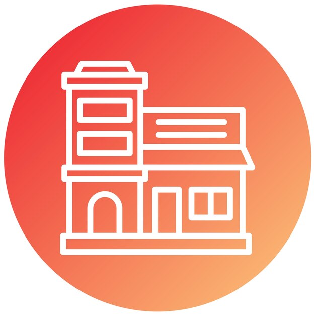 Diseño vectorial Estilo de icono de bienes raíces