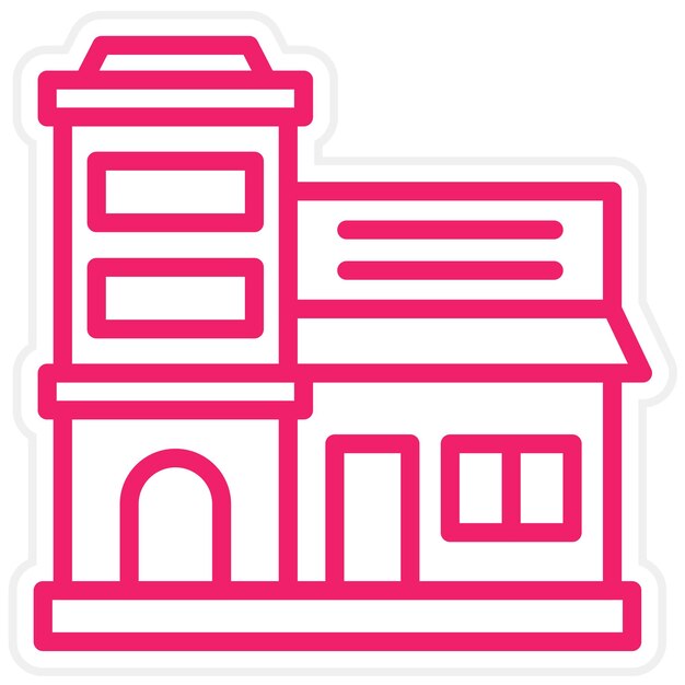 Diseño vectorial Estilo de icono de bienes raíces
