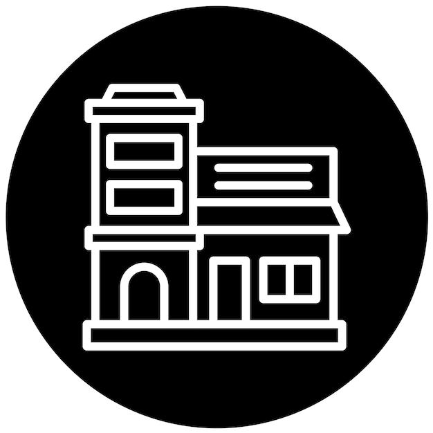 Diseño vectorial Estilo de icono de bienes raíces