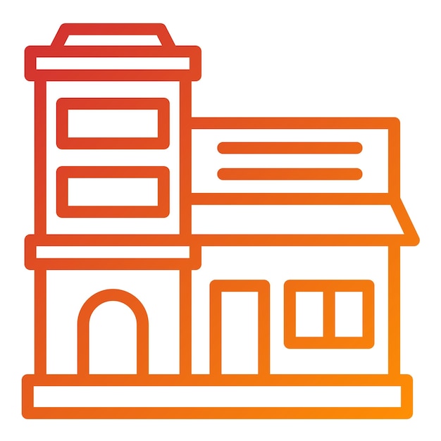 Diseño vectorial Estilo de icono de bienes raíces