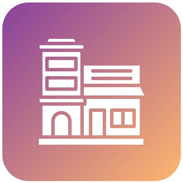 Diseño vectorial Estilo de icono de bienes raíces