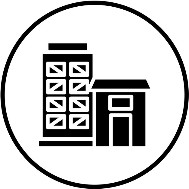 Diseño vectorial Estilo de icono de bienes raíces