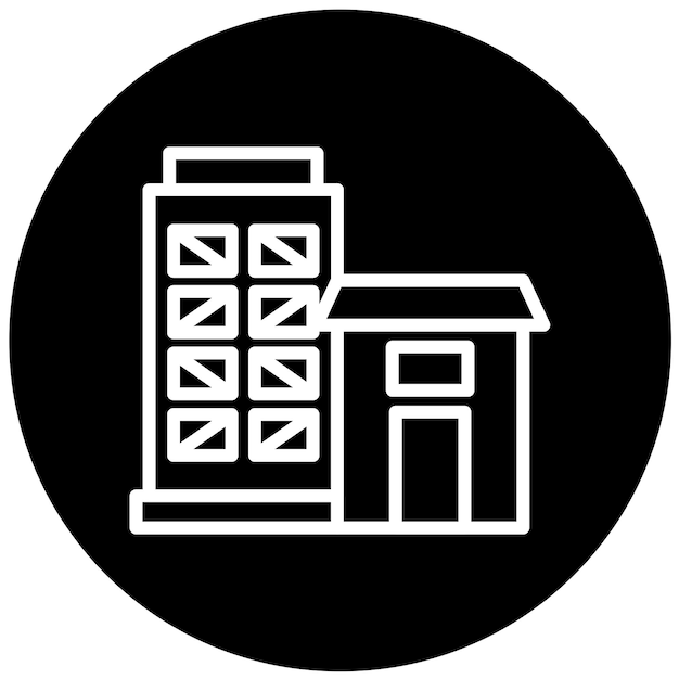 Diseño vectorial Estilo de icono de bienes raíces