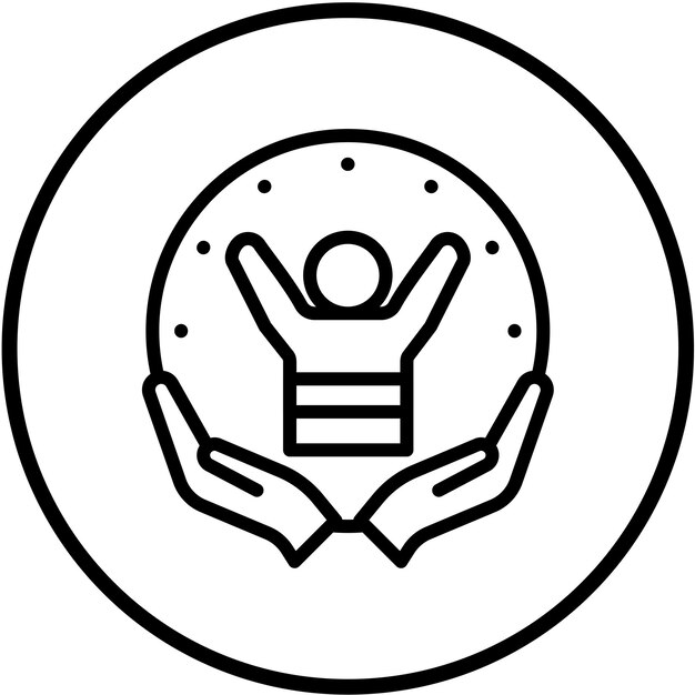 Diseño vectorial Estilo del icono de bienestar diario