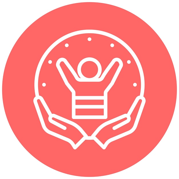 Diseño vectorial Estilo del icono de bienestar diario
