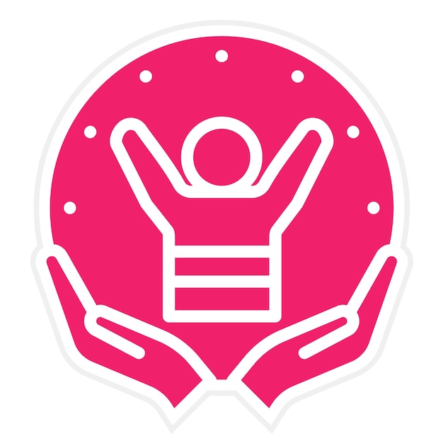Diseño vectorial Estilo del icono de bienestar diario