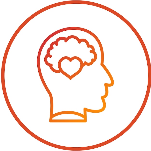 Diseño vectorial de estilo de icono de bienestar emocional