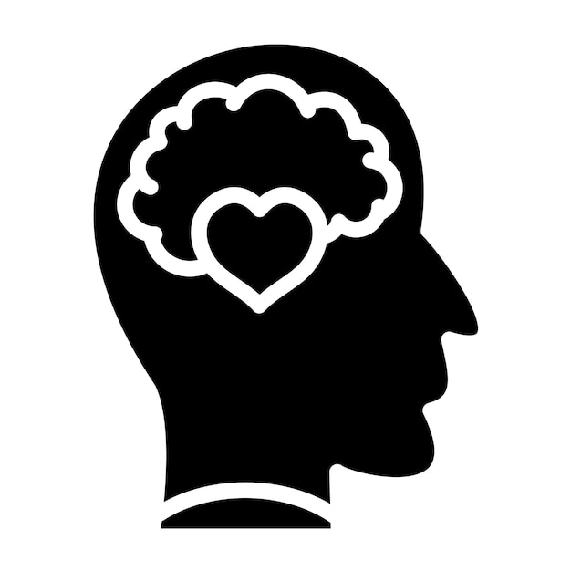 Diseño vectorial de estilo de icono de bienestar emocional