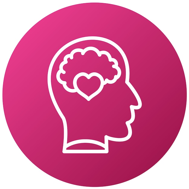 Diseño vectorial de estilo de icono de bienestar emocional