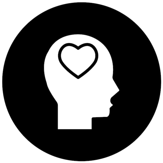 Diseño vectorial de estilo de icono de bienestar mental