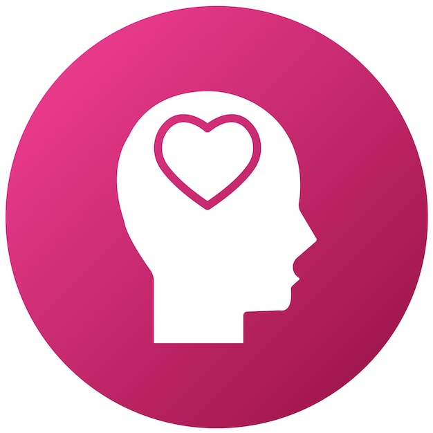 Diseño vectorial de estilo de icono de bienestar mental