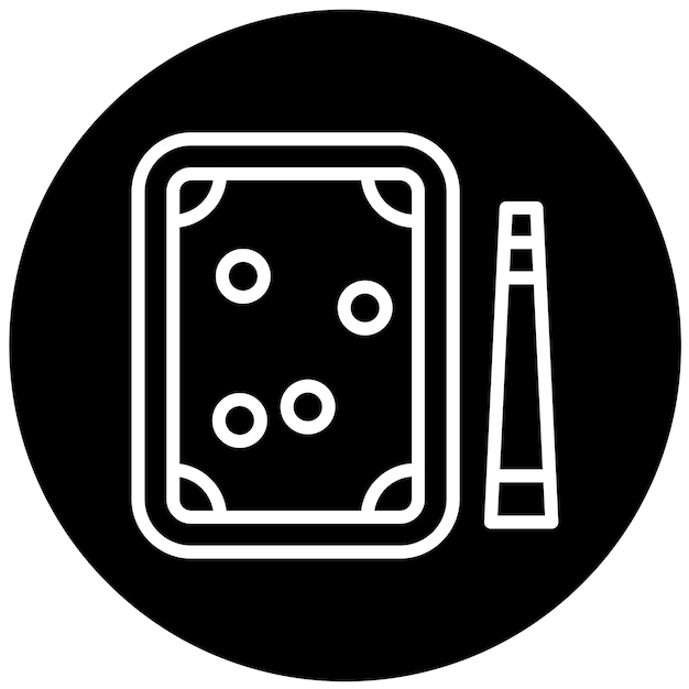 Diseño vectorial de estilo de icono de billar