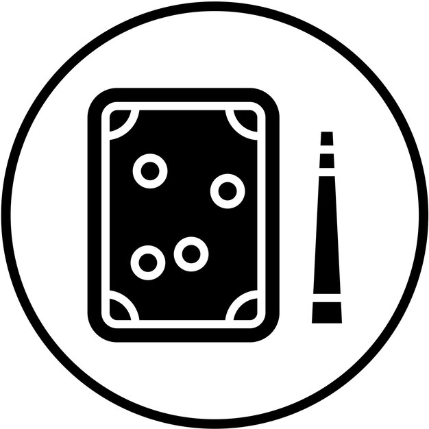 Diseño vectorial de estilo de icono de billar
