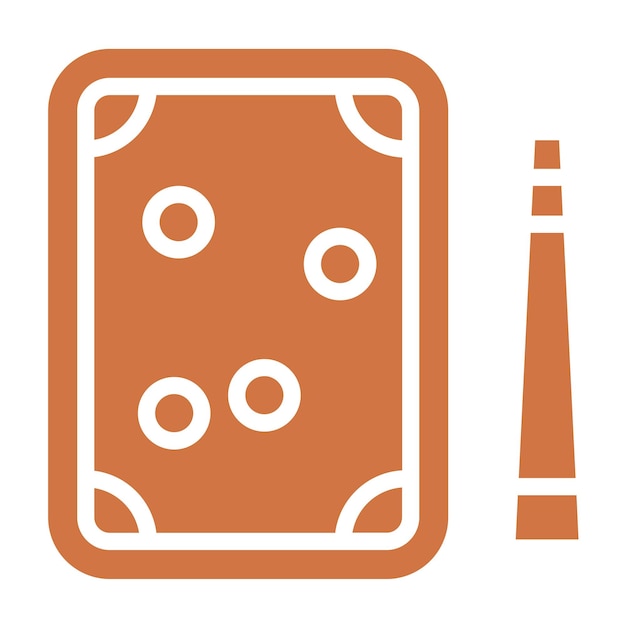 Diseño vectorial de estilo de icono de billar