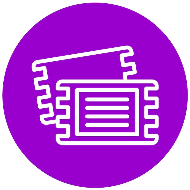 Diseño vectorial Estilo del icono del billete de descuento