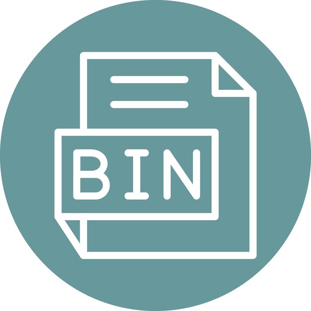 Diseño vectorial Estilo del icono BIN