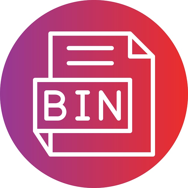 Diseño vectorial Estilo del icono BIN