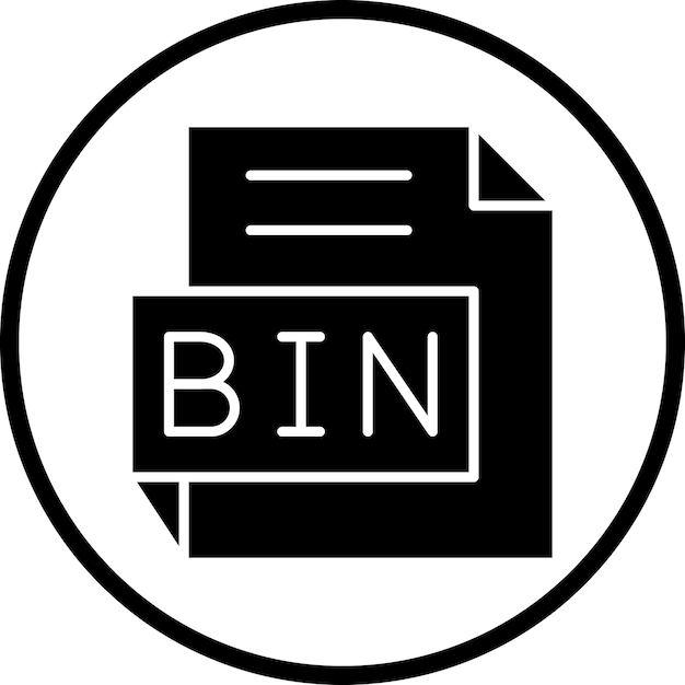 Diseño vectorial Estilo del icono BIN