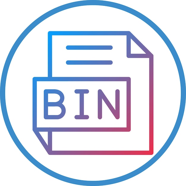 Diseño vectorial Estilo del icono BIN
